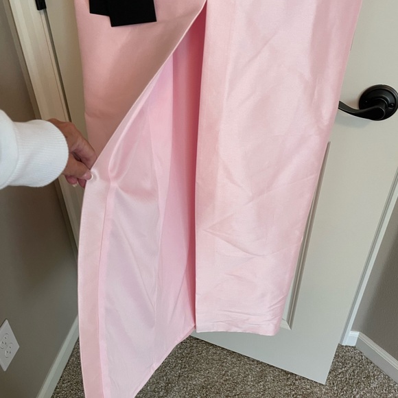 Vera Wang Bride Christine satin,  waist cut-outs gown, pale pink - Picture 8 of 16